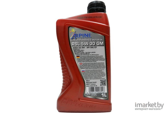 Моторное масло Alpine RSL 5W30 GM 1л [0101361]