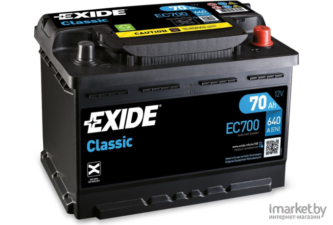 Аккумулятор Exide Classic EC700 70 А/ч