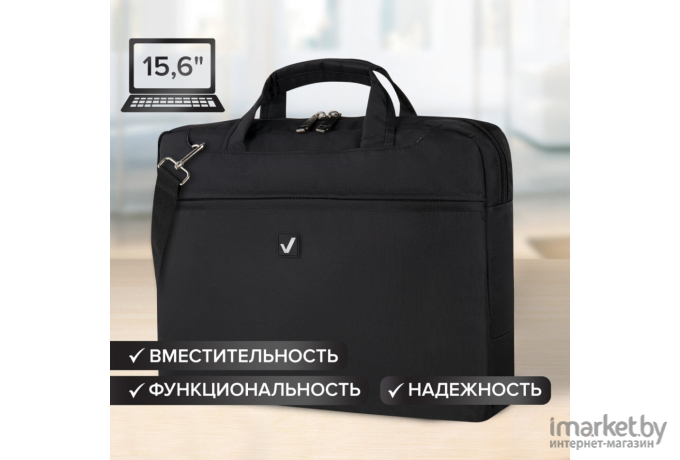 Сумка для ноутбука BRAUBERG Chance 15.6 Black [240458]