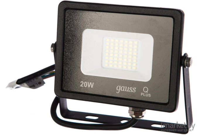 Прожектор Gauss LED Qplus 20W 1800Lm IP65 6500К Black [613511320]