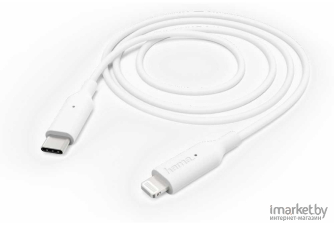  Hama Mfi Lightning (m) USB Type-C (m) 1 м белый [00183295]
