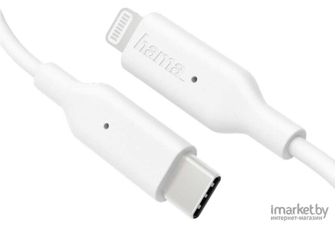  Hama Mfi Lightning (m) USB Type-C (m) 1 м белый [00183295]