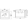 Кухонная мойка Ukinox Стандарт STM800.600 20-6C 3C