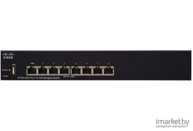 Коммутатор Cisco SF350-08-K9-EU