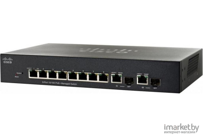 Коммутатор Cisco SF350-08-K9-EU