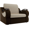 Кресло-кровать Лига Диванов Меркурий 80 микровельвет бежевый/коричневый (106308)