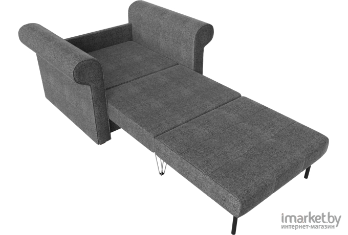 Кресло-кровать Лига Диванов Берли рогожка серый (101289)