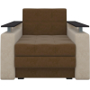 Кресло-кровать Mebelico Комфорт 12 микровельвет коричневый/бежевый