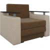 Кресло-кровать Mebelico Комфорт 12 микровельвет коричневый/бежевый