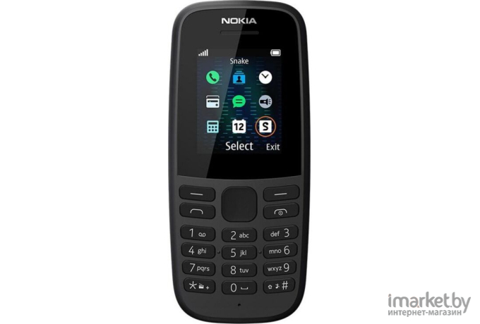 Мобильный телефон Nokia 105 TA-1174 DS Black [16KIGB01A01]