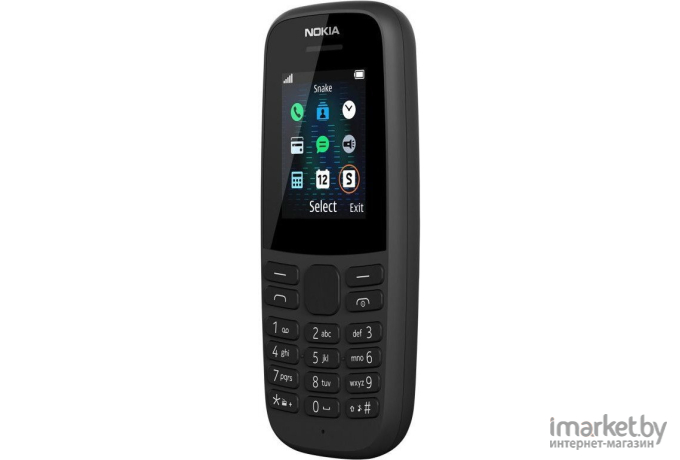 Мобильный телефон Nokia 105 TA-1174 DS Black [16KIGB01A01]