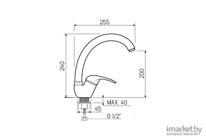 Смеситель РМС SL135BW-011F