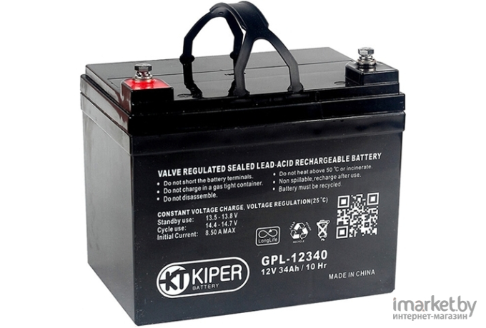 Аккумулятор для ИБП Kiper GPL-12340 12V/34Ah