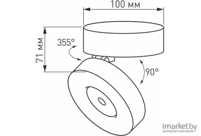 Накладной точечный светильник Arlight SP-MONA-SURFACE-R100-12W Day4000 [025439]