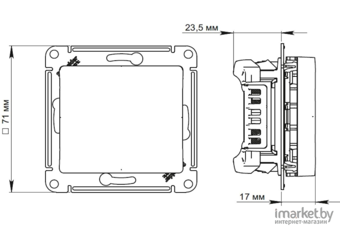 Розетка Schneider Electric Glossa GSL000185