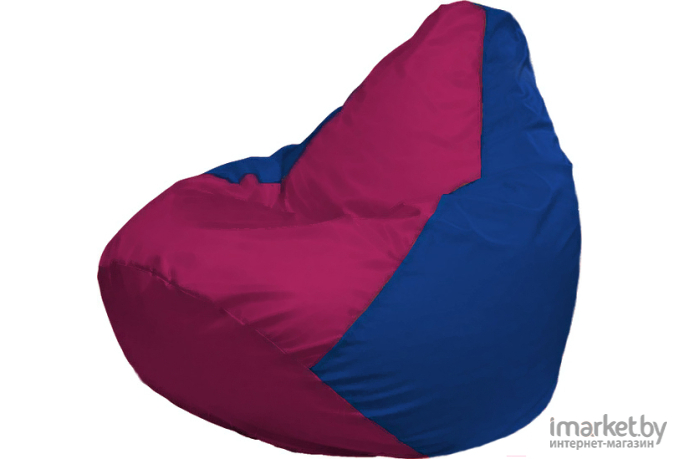 Кресло-мешок Flagman кресло Груша Г0.1-375 фуксия/синий