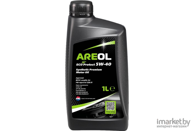 Моторное масло Areol Eco Protect 5W40 1л [5W40AR060]