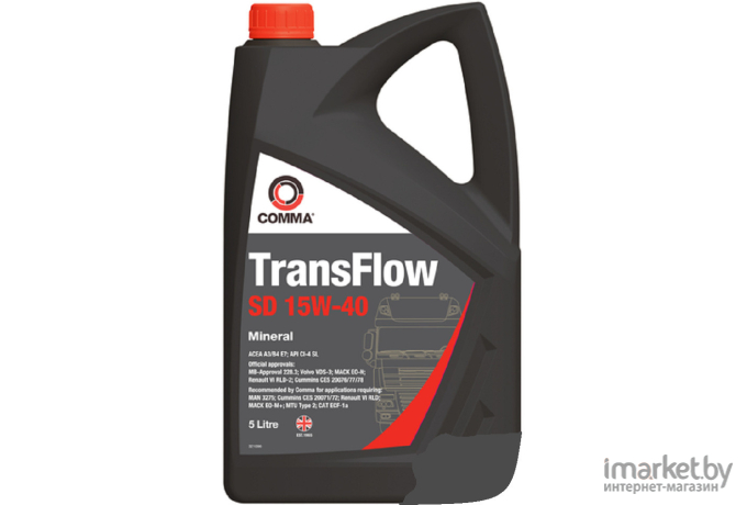 Моторное масло Comma Transflow SD 15W40 5л [TFSD5L]