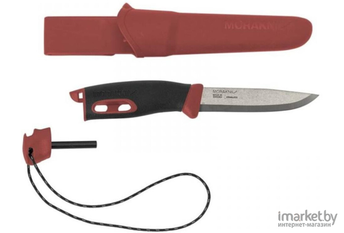 Кухонный нож Morakniv Нож Companion Spark черный/красный [13571]