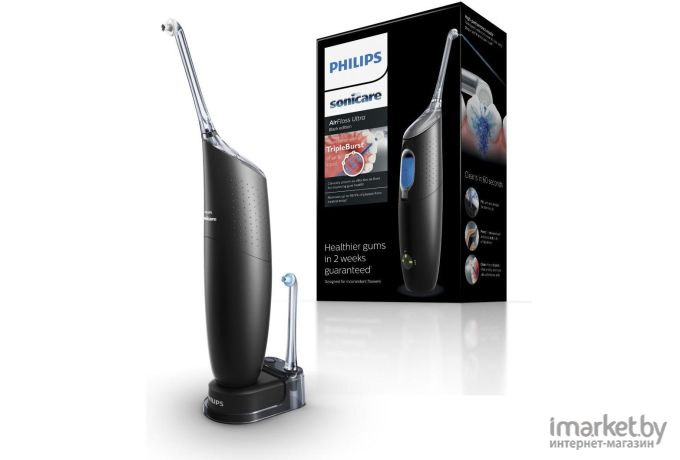 Ирригатор Philips Sonicare AirFloss Ultra черный (HX8432/03)