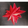 Новогоднее украшение GreenTerra Звезда 45 см парча красный