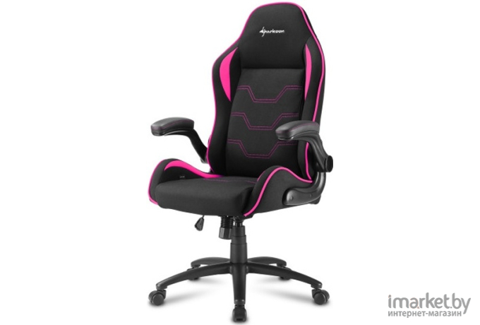 Игровое кресло Sharkoon Elbrus 1 черный/розовый