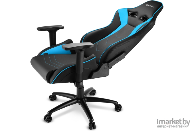 Игровое кресло Sharkoon Elbrus 3 черный/синий