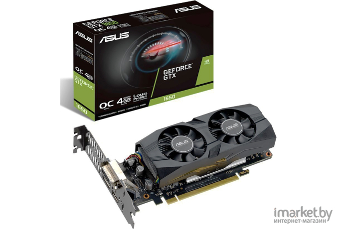 Видеокарта ASUS GeForce GTX 1650 4096Mb 128bit GDDR5 [GTX1650-O4G-LP-BRK]