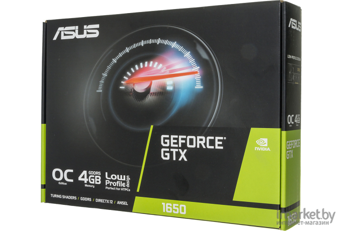 Видеокарта ASUS GeForce GTX 1650 4096Mb 128bit GDDR5 [GTX1650-O4G-LP-BRK]