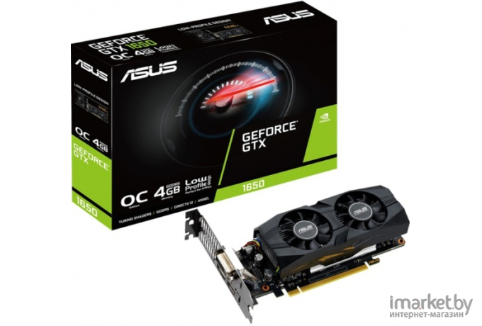 Видеокарта ASUS GeForce GTX 1650 4096Mb 128bit GDDR5 [GTX1650-O4G-LP-BRK]