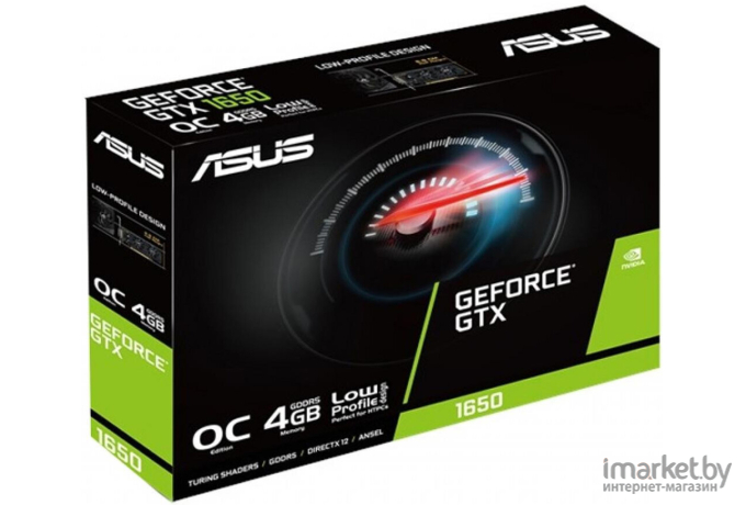 Видеокарта ASUS GeForce GTX 1650 4096Mb 128bit GDDR5 [GTX1650-O4G-LP-BRK]