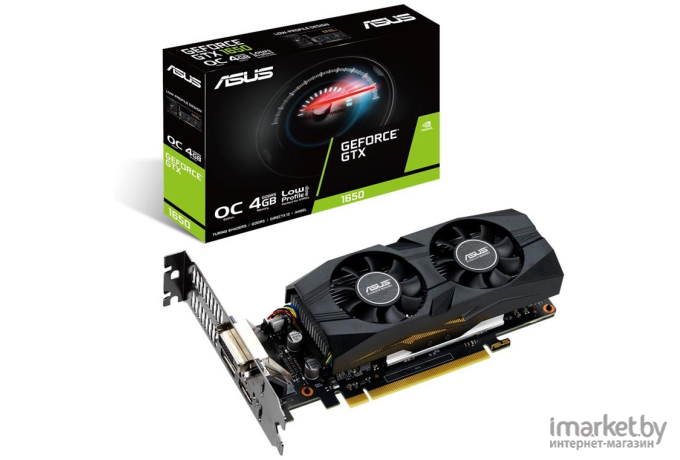 Видеокарта ASUS GeForce GTX 1650 4096Mb 128bit GDDR5 [GTX1650-O4G-LP-BRK]