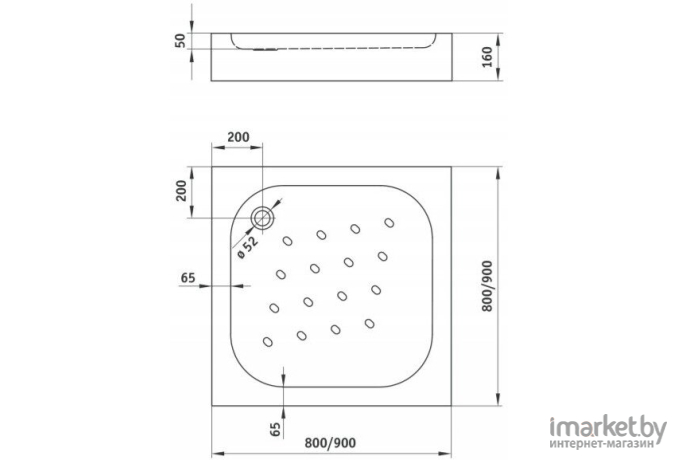 Душевой поддон Deante Corner KTC 041B