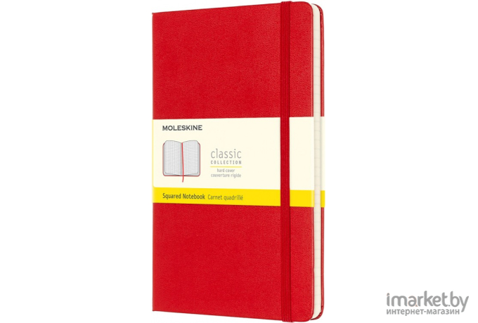 Блокнот Moleskine Classic Large 240 стр. клетка красный [QP061R]