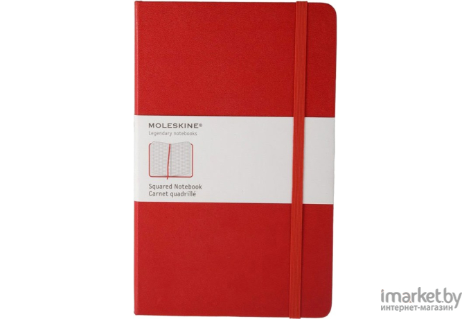 Блокнот Moleskine Classic Large 240 стр. клетка красный [QP061R]