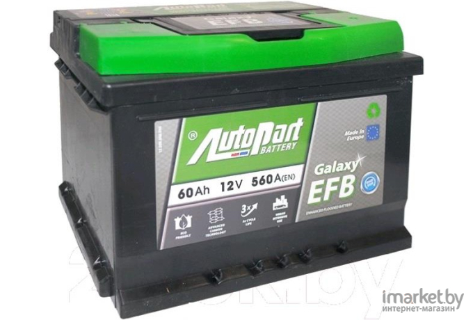 Аккумулятор AutoPart Start-Stop EFB600 60 А/ч