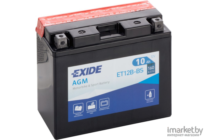 Аккумулятор Exide Bike Maintenance Free ETZ14-BS 11.2а/ч