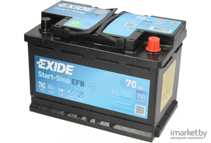 Аккумулятор Exide ECM EL700 70 А/ч