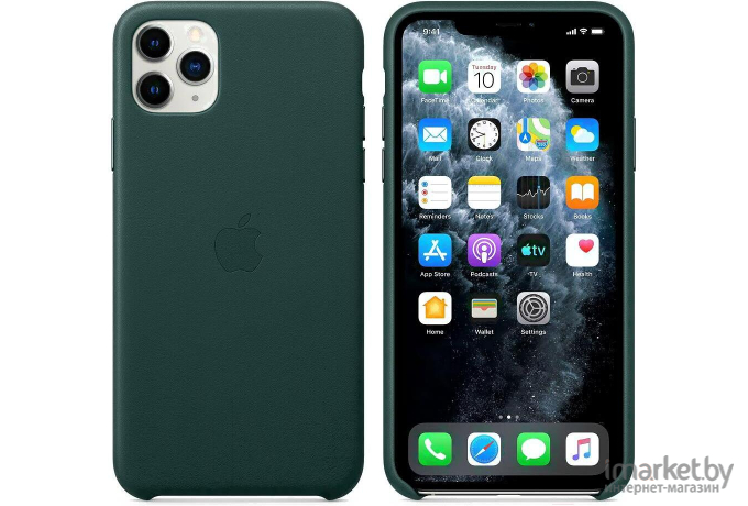 Чехол для телефона Apple iPhone 11 Pro Max Leather Case Forest Green [MX0C2ZM/A]