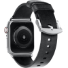 Сменный ремешок Nomad Modern Strap для Apple Watch 44mm/42mm черный/серебристый [NM1A41SM00]
