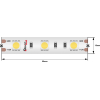 Светодиодная лента DesignLed Лента светодиодная LUX, 5050, 60 LED/м, 14,4 Вт/м, 12В, IP65, Холодный белый (6000K) [DSG560-12-W-65]