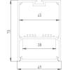 Профиль для светодиодных лент DesignLed Подвесной/накладной алюминиевый профиль LS.4970