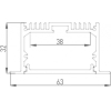 Профиль для светодиодных лент DesignLed Встраиваемый алюминиевый профиль LE.6332