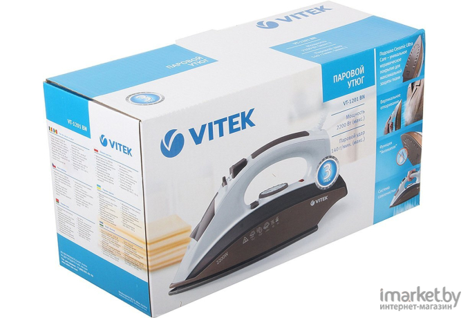 Утюг Vitek VT-1201 BN Brown