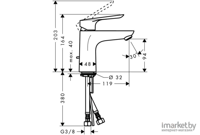 Смеситель Hansgrohe Logis E100 [71161000]