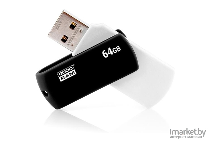 Usb flash GOODRAM 64GB UCO2 Black/White [UCO2-0640KWR11]