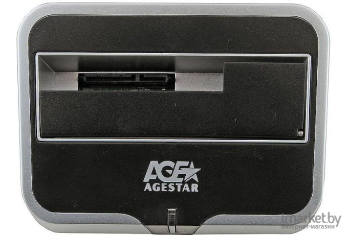 Бокс для жесткого диска AgeStar 3UBT2 серебристый