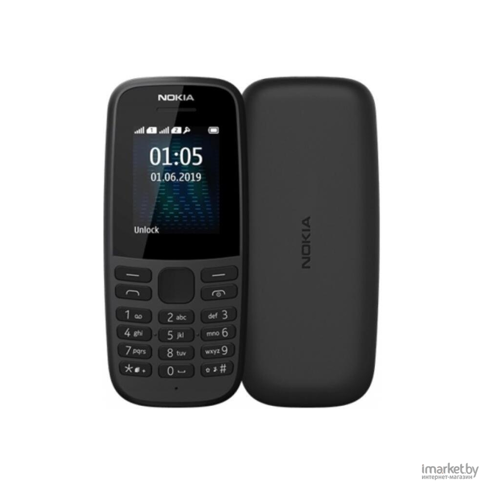 Мобильный телефон Nokia 105 SS TA-1203 Black [16KIGB01A13] в каталоге |  Цена | Доставка по РБ