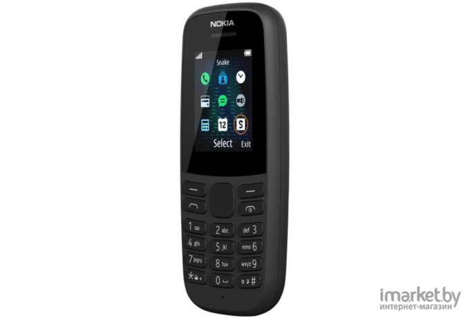 Мобильный телефон Nokia 105 SS TA-1203 Black [16KIGB01A13]