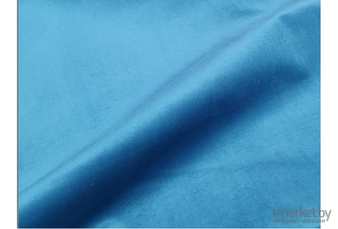 Диван Лига Диванов Нэстор п-образный велюр голубой вставка черная